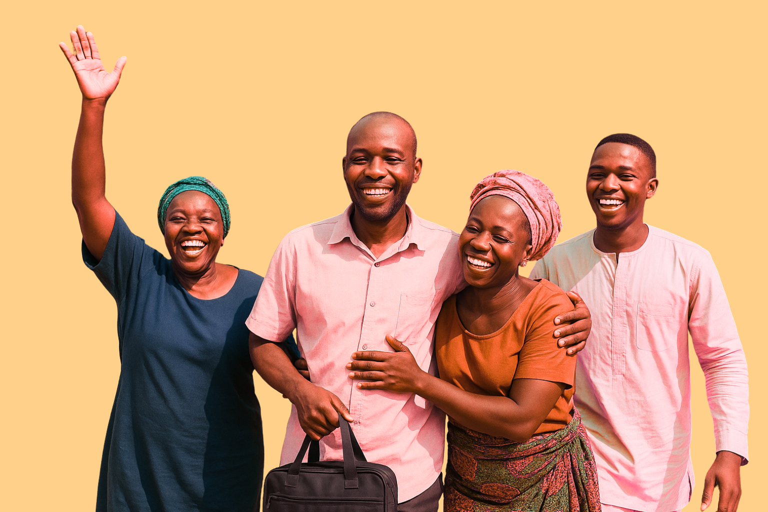 PATRRAI Image of happy family released from the hospital